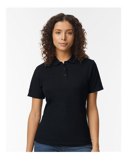 Gildan 64800L Women's Softstyle Pique Polo Cotton